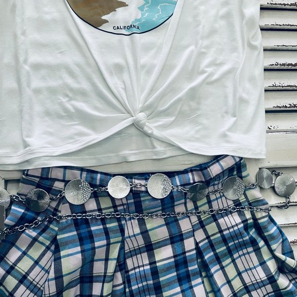 So Good for Life mini Skirt Plaid  size 7 - Picture 9 of 10